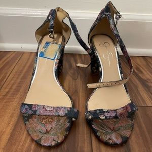 Jessica Simpson Floral Heels